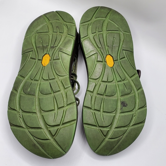 Chaco zx3 classic strappy green camo sandals Size 7 - Picture 11 of 14